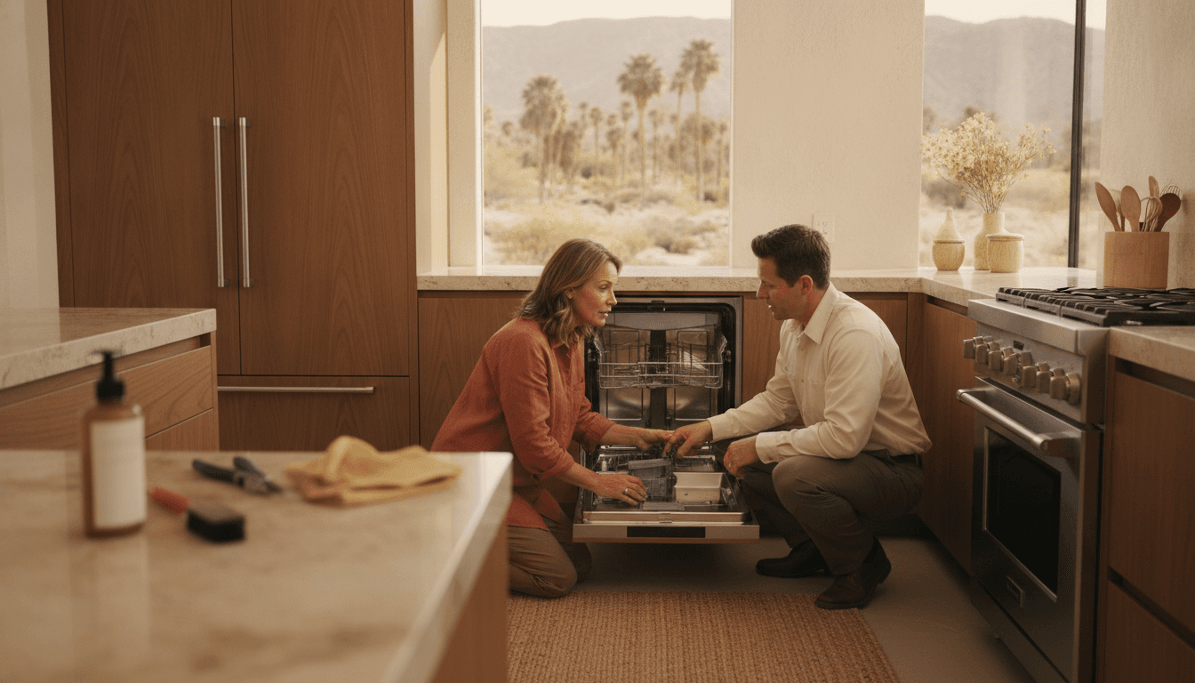 Dishwasher Not Draining? Causes and Step-by-Step Fixes for Coachella Valley Homeowners