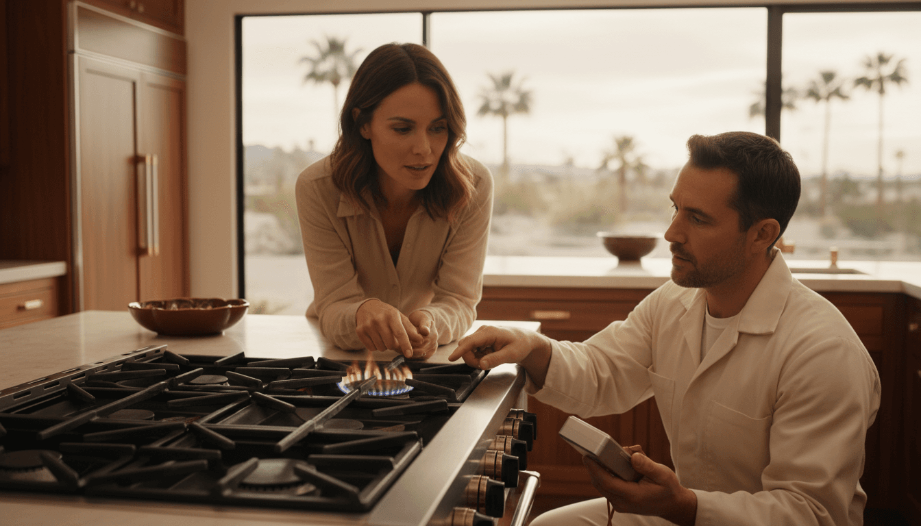 Gas Range Repair in Palm Springs and Coachella Valley: Burners, Igniters, and Oven Problems Explained