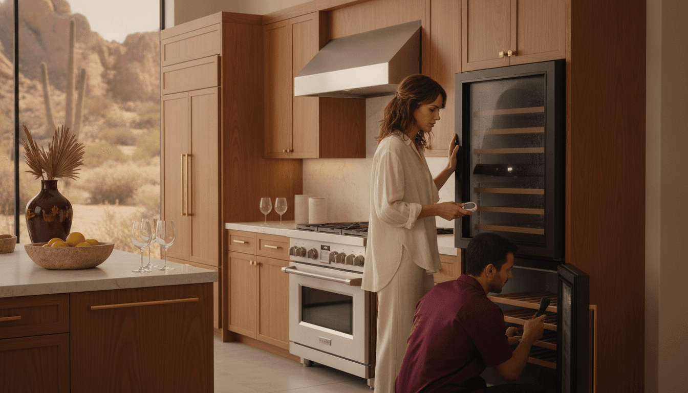 Wine Cooler Not Cooling? Causes and Repair Options for Coachella Valley Homeowners